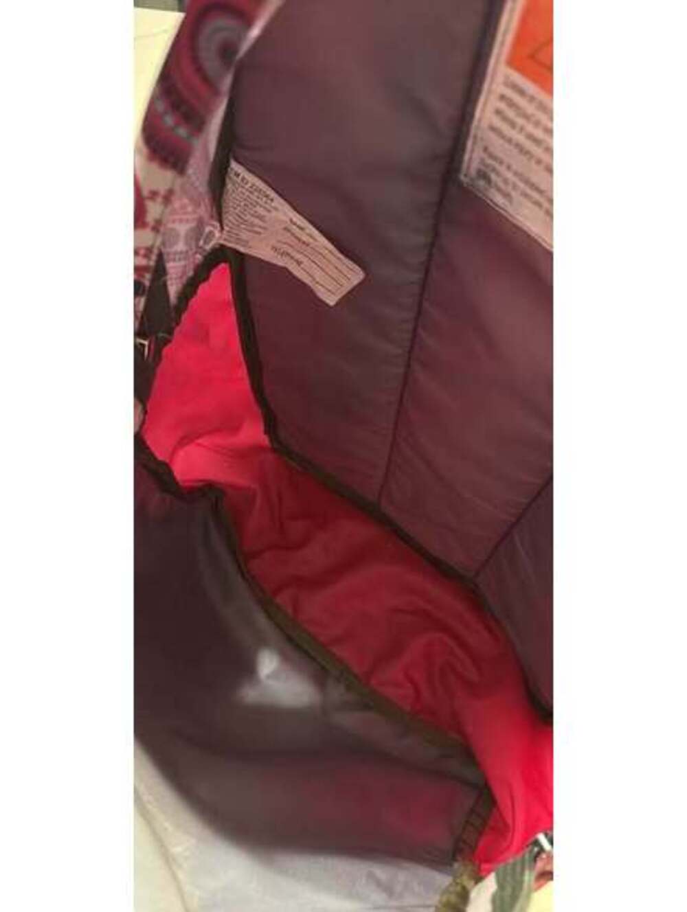 L.L.Bean Pink Peace Sign Backpack - Picture 7 of 9